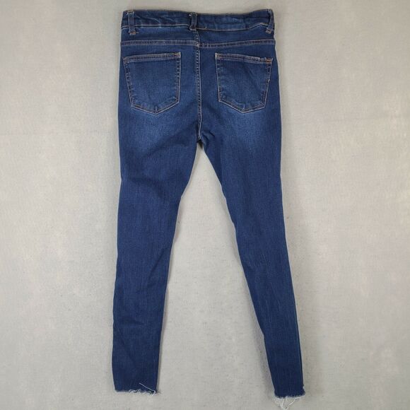 Wild Fable Skinny Women's Jeans Size 2‎ (27x26) Distressed Raw Hem Mid Rise - Picture 2 of 10